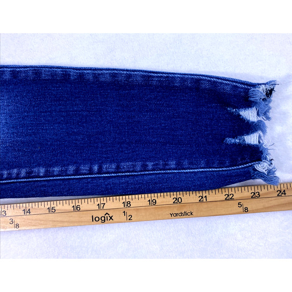 Kancan Jeans Girls Size 14 Mid Rise Ankle Skinny Slim Fit Raw Hem Adjust Waist - Picture 10 of 12